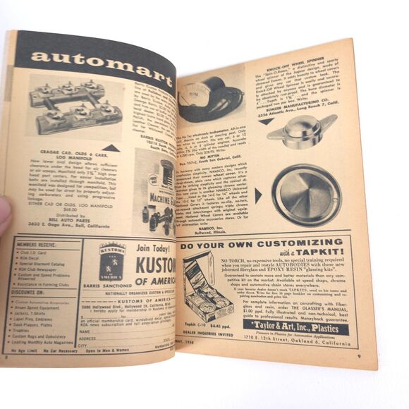 Rod & Custom Magazine May 1958 Chrome Tape Custom Dyeing Dream Truck Car Show - Picture 3 of 6